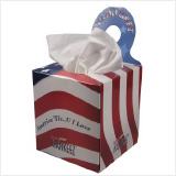 Promotional Kleenex Tissue Box Cube with Hook filled with 100 Tissues