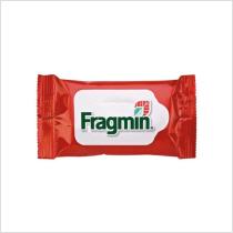 Printed promotional mini flow-pack with 10 impregnated wet wipes